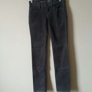 Ann Taylor Loft Dark Grey Cord modern slim pants